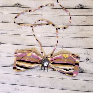 H&M Aztec Bandeau Bikini Top US 6